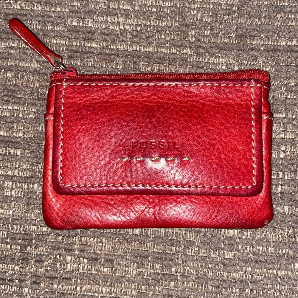 Fossil ID changepurse keychain